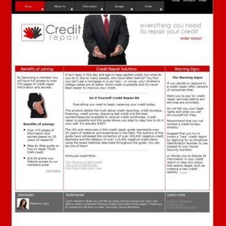 Make Money with CREDIT REPAIR Website. Not an Website For Sale.