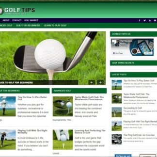 Golf Website Business for sale - Work From Home Online Business
