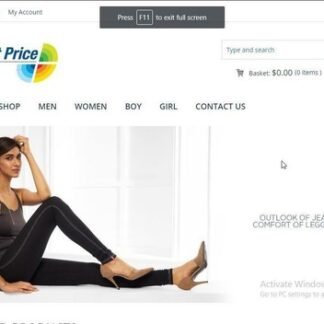 Ready made Clothing Store   Affiliate Automated Store Website