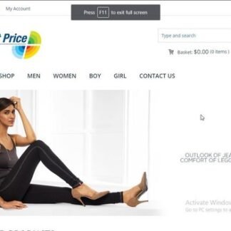 Ready made Clothing Store   Affiliate Automated Store Website