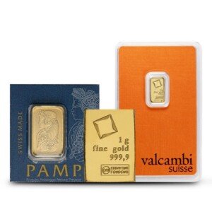 1 Gram Gold Bar (Varied Condition, Any Mint) Random Brand