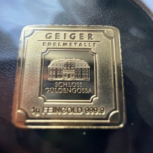 1g 999.9 Gold Geiger Bar