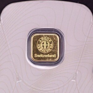 1 Gram Gold Argor Heraeus Goldseed Bar 1g .9999 Fine Gold - In Assay