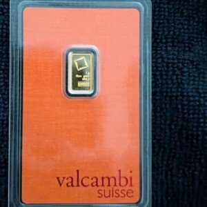 1 Gram Valcambi Suisse .9999 Fine Gold Bar in Assay
